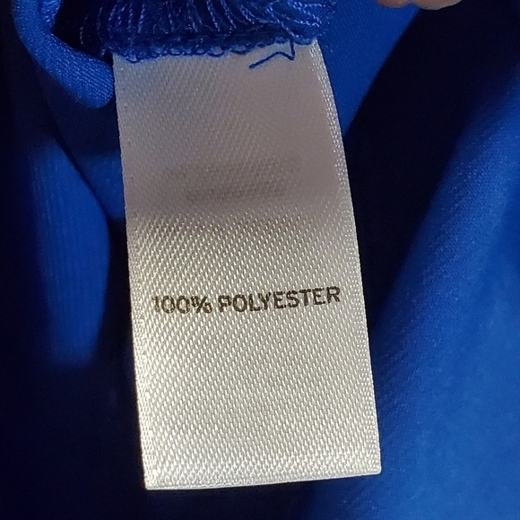 Trouve Blue Keyhole Sleeveless Midi Shift Dress - Picture 9 of 10